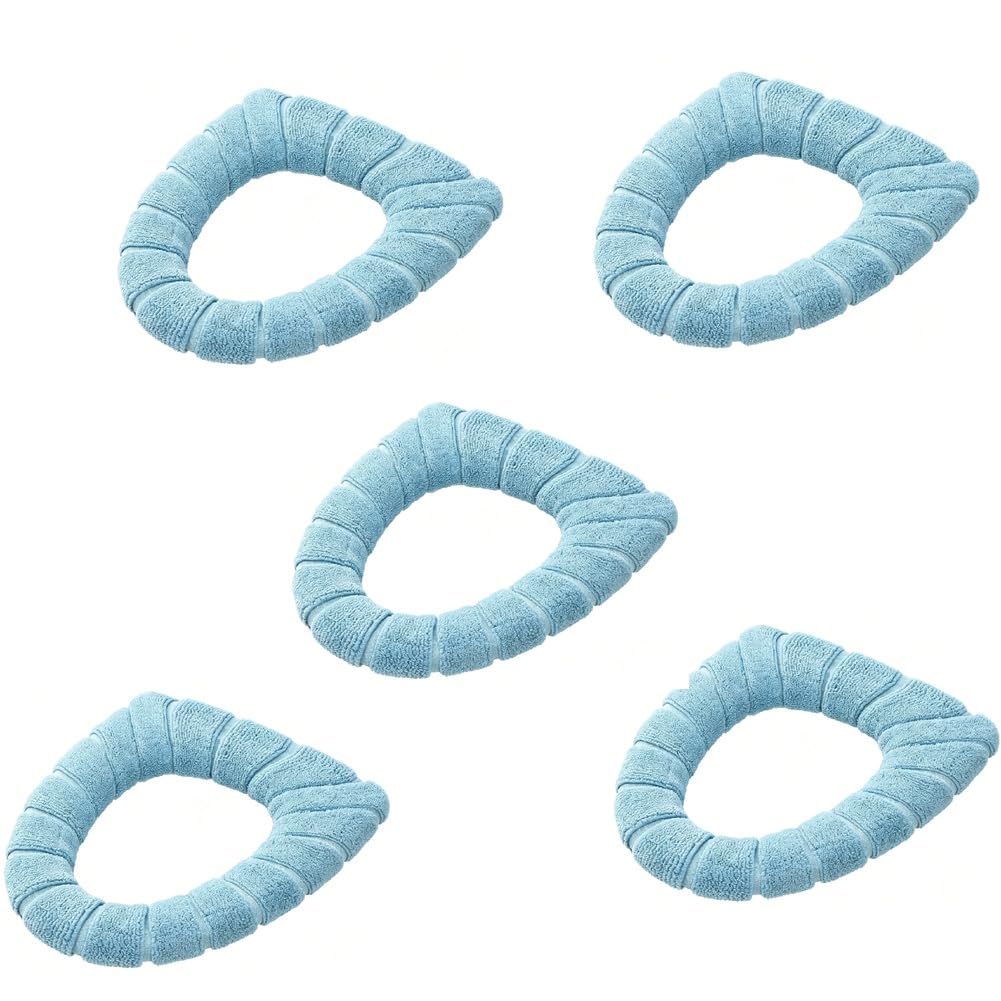 Aundhegrtt Washable Soft and Warm Toilet Seat Cover Thicker Cushion Mat Bathroom Pad Knitting Warmer Closestool