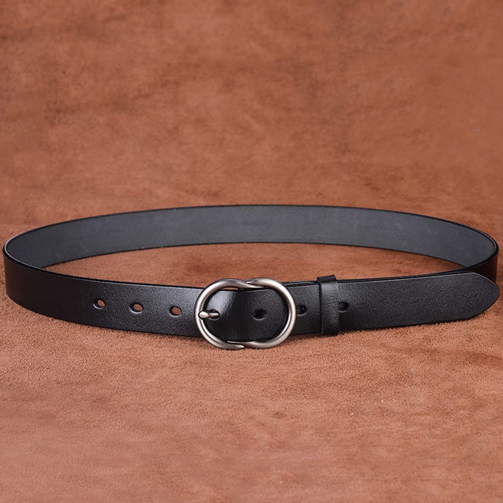 Gürtel für Herren, 100% Echtleder, mit Dornschließe, wendbar, klassischer Jeansgürtel, 28 mm Breite, Freizeitgürtel für die Arbeit