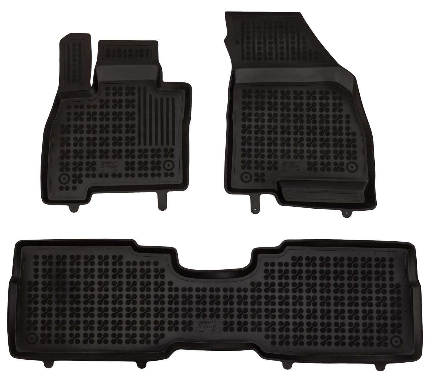 MTM Alfombrillas Goma para Jaecoo 7 Super Hybrid 2025-, Tipo Cubeta a Medida Antideslizante con Borde 5 cm, cód. 3D 13628