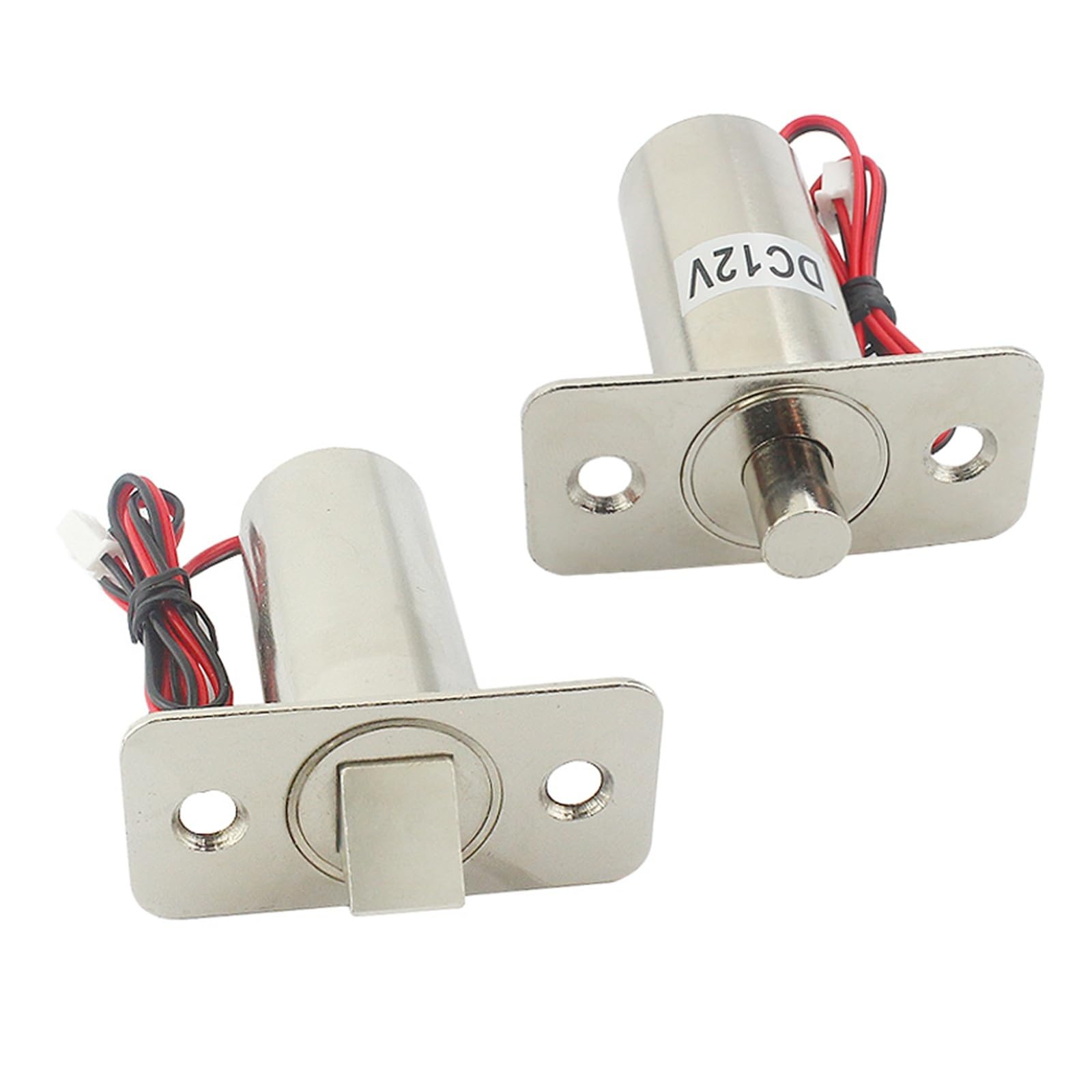 DC12v24v - Cerradura eléctrica empotrada con control de acceso oculto, cerradura eléctrica para puerta de madera, puerta de acero inoxidable, cerradura eléctrica