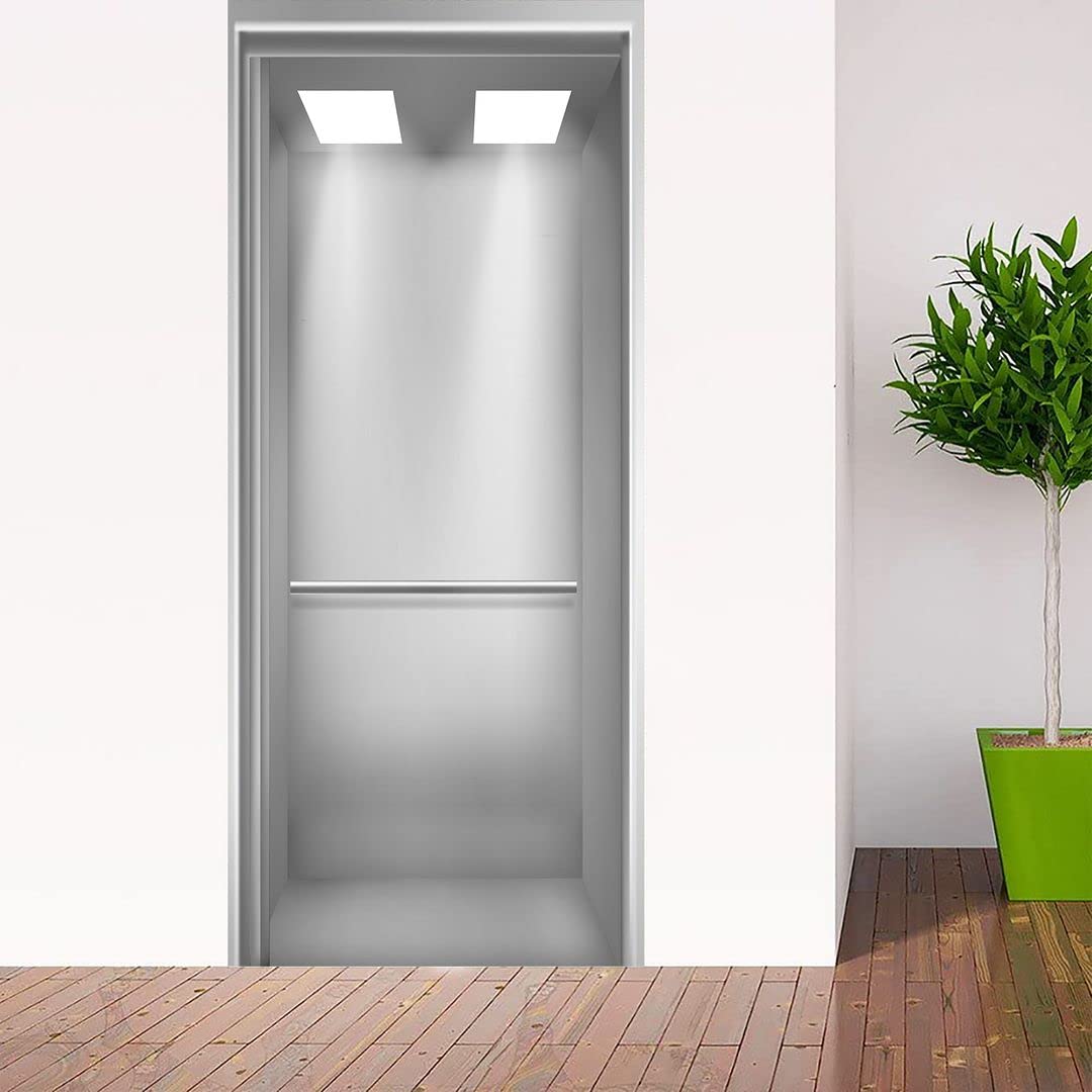 KREEPO Door Sticker-Wallpaper Elevator Print Self-Adhesive Strong Vinyl Waterproof for Decorative Your Home Door & Gift-Worthy Item Multicolour Size (77CM X 200CM)_K32 (B09RQJT8SQ) Amazon Price History, Amazon Price Tracker