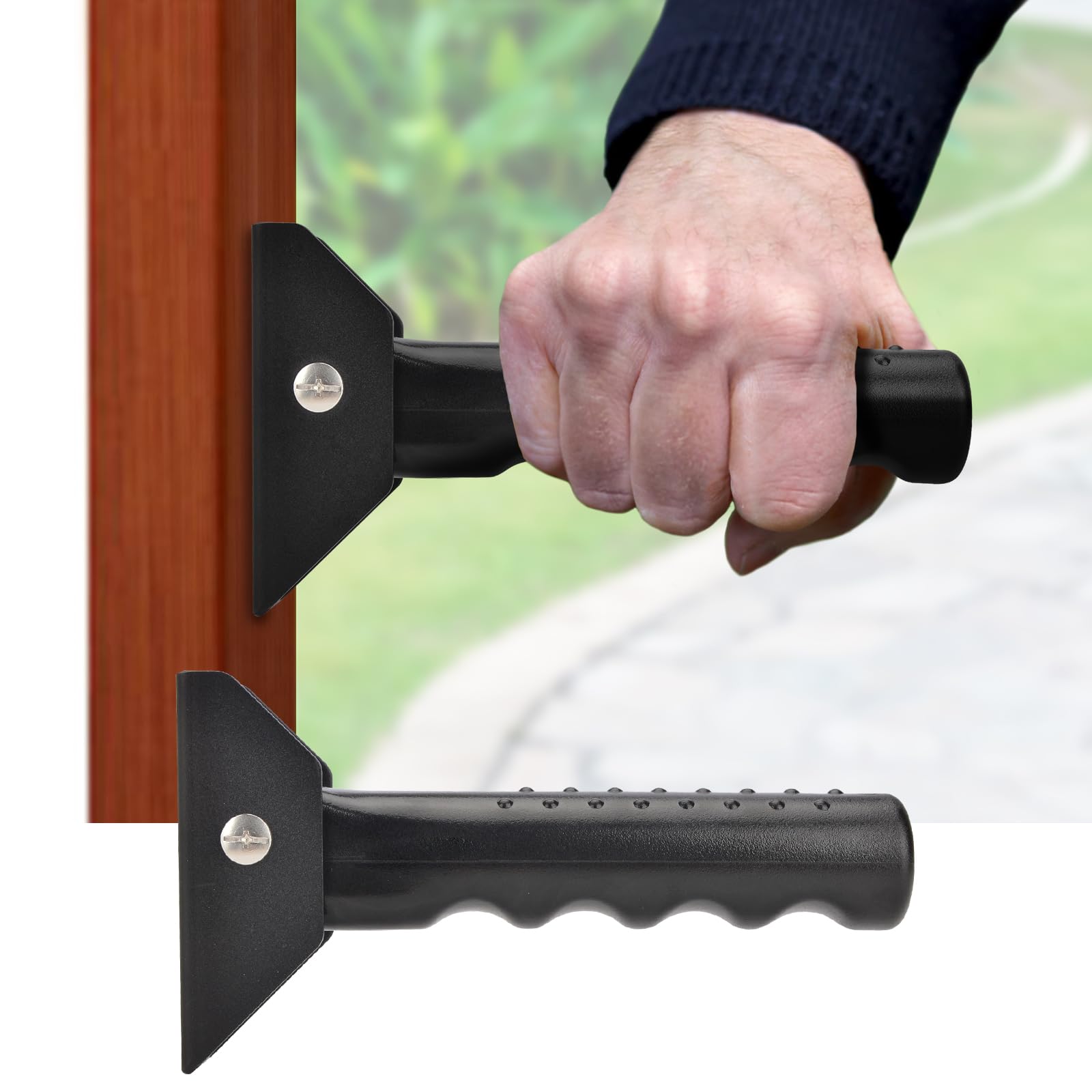 iGuerburn Doorway Flip Assist Handle, Door Assistant Support Grip Handle, Doorway Stair Assist Grab Bar for Elderly or People Who with Balance Issues