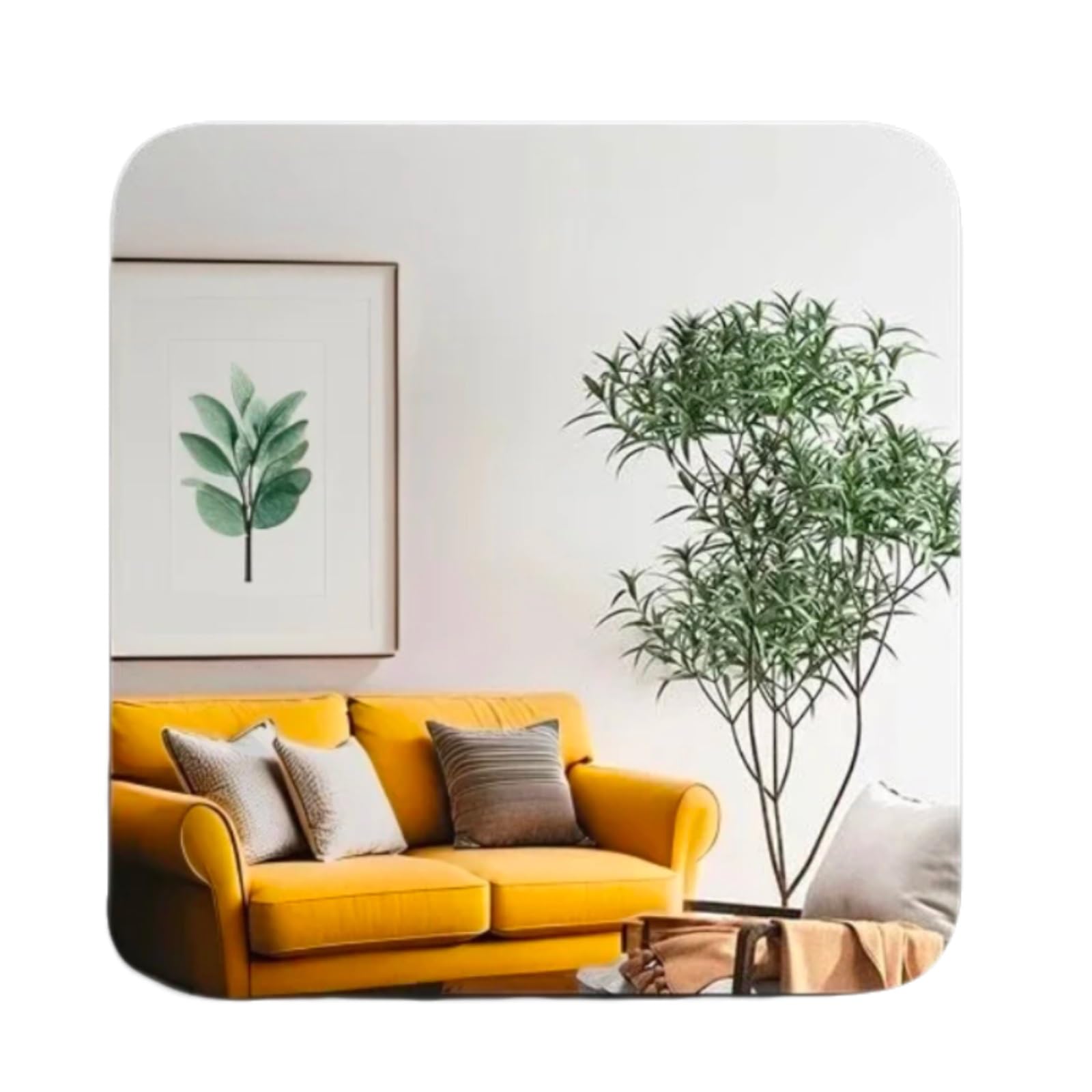 Spiegel Selbstklebend HD Glas Wandspiegel Ohne Rahmen, Badezimmerspiegel Kleben Rechteckig Badspiegel Ohne Bohren, Modern Deko Spiegel Klebespiegel(30 * 30cm)