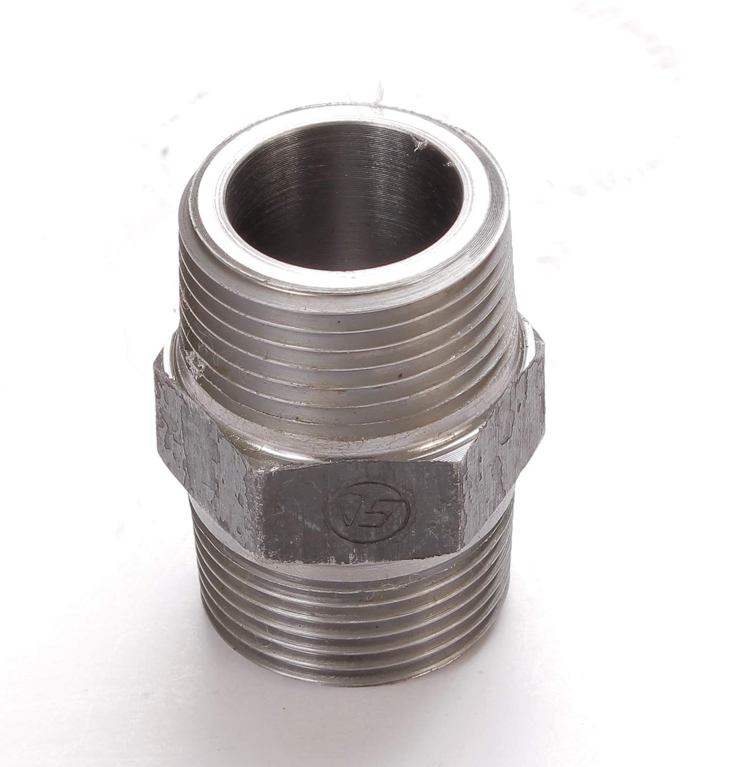 VS Steel Hex Nipple, Heavy Die Head Thread, Black, Sizes from 4mm to 80mm (20MM3/4")-image-11