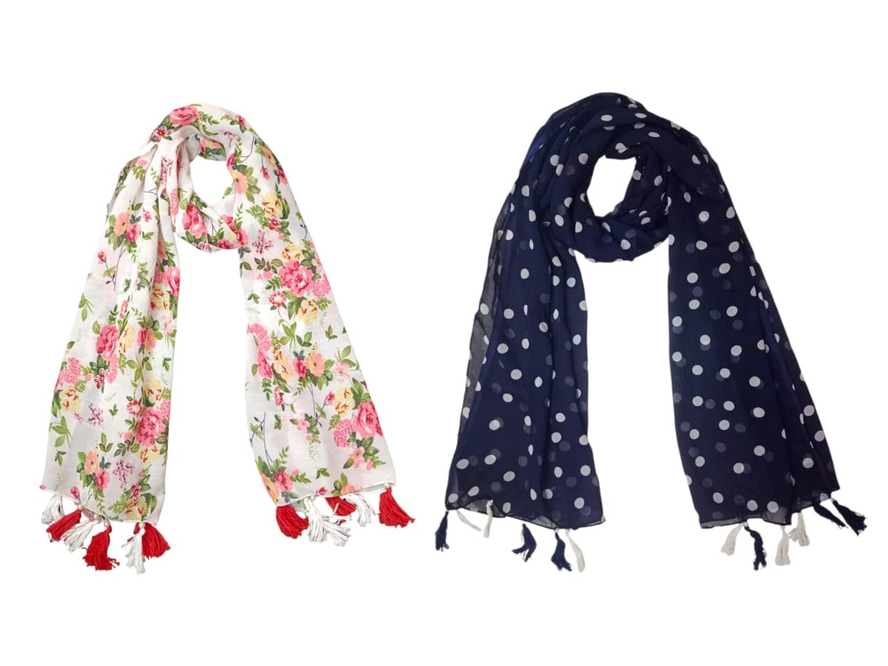 Chiffon Printed Scarfs For Womens Pack of 2 | 22x72 Inch | SL_32-image-29