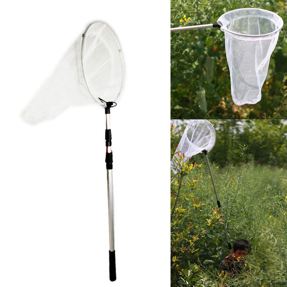 Épuisette Télescopique - Manche Allongé 170 Cm, Filet Insectes, Pêche, Enfant Et Adulte