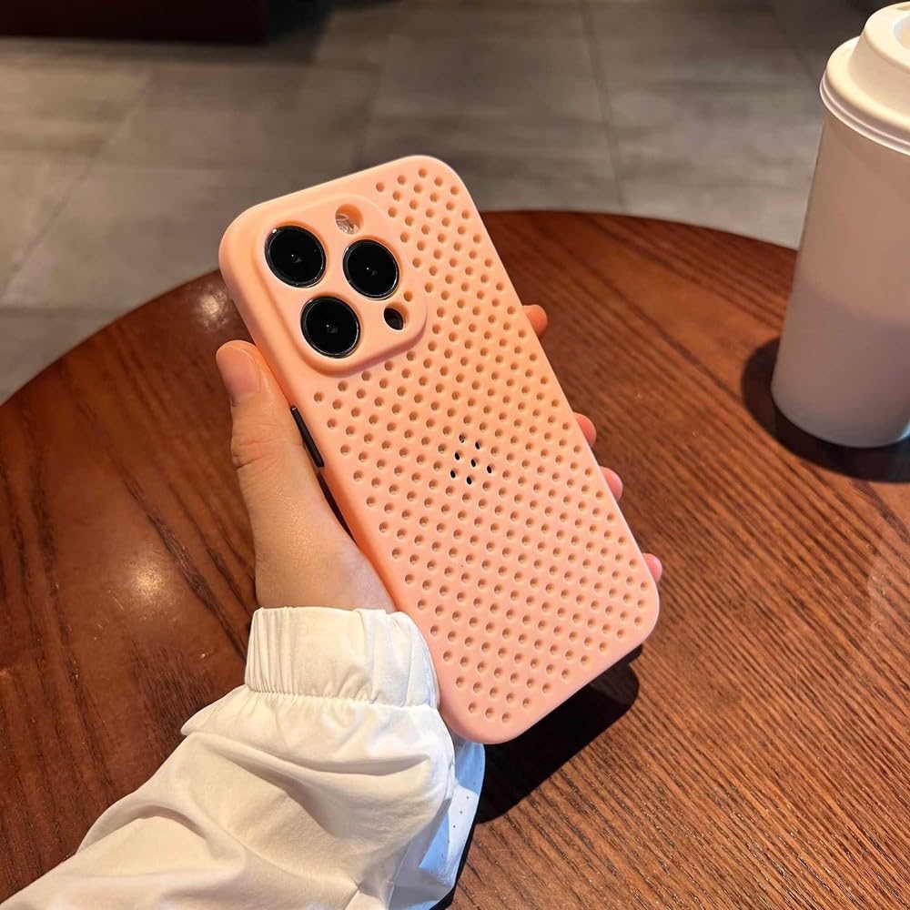 Coque silicone iPhone 14 Pro rose pour éviter la surchauffe - 6
