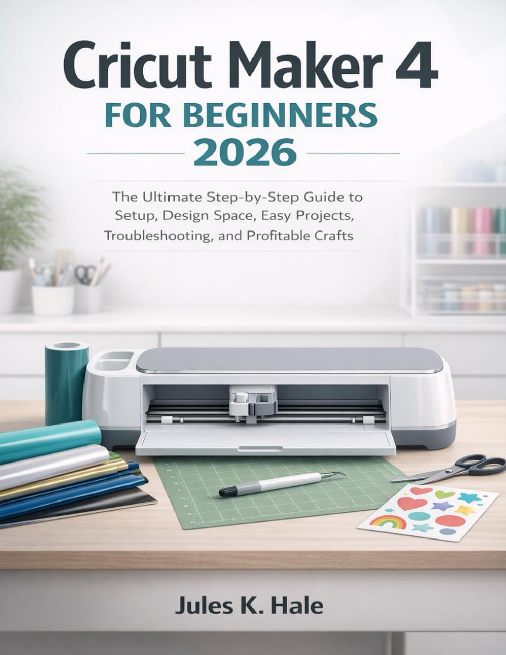 CRICUT MAKER 4 FOR BEGINNERS 2026: The Complete Step-by-Step Guide to Setup, Design Space, Easy Projects, Troubleshooting, and Profitable Crafts
