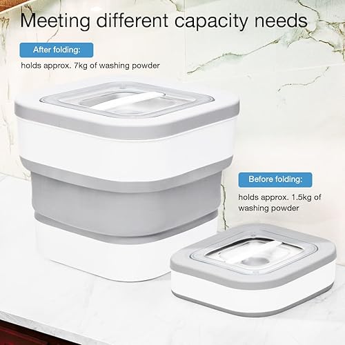 Miniatura 4 de Conworld Dispensador de detergente para ropa con cuchara para decoración y accesorios de lavandería, ahorro de espacio, organización y