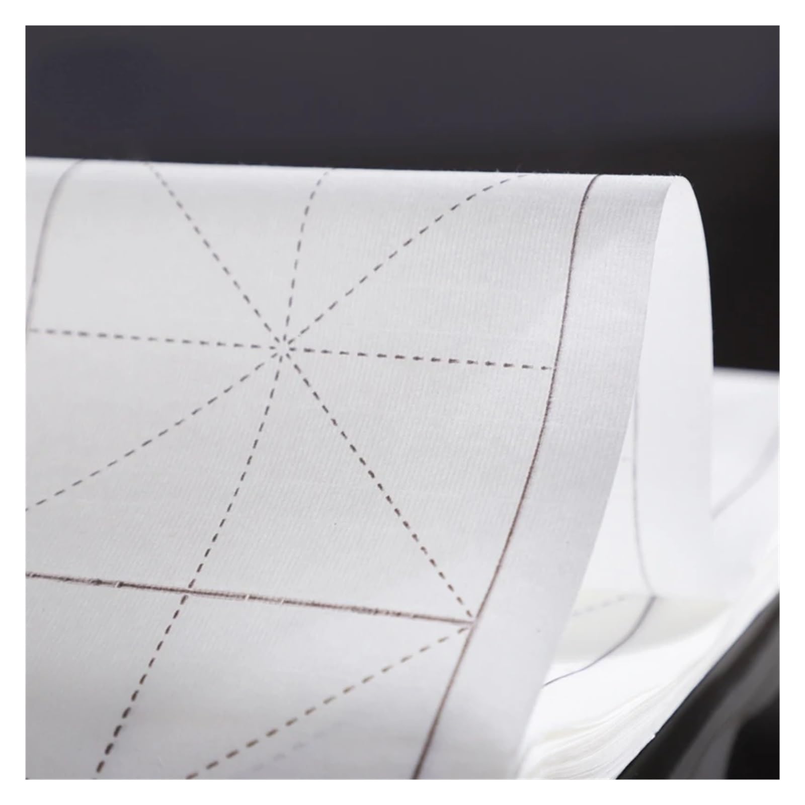 MIUYTRN Półdojrzały papier Xuan z siatką Papier Pędzel Praktyka Papier Początkujący Kaligrafia Malarstwo Papier Student cuicui(A6)