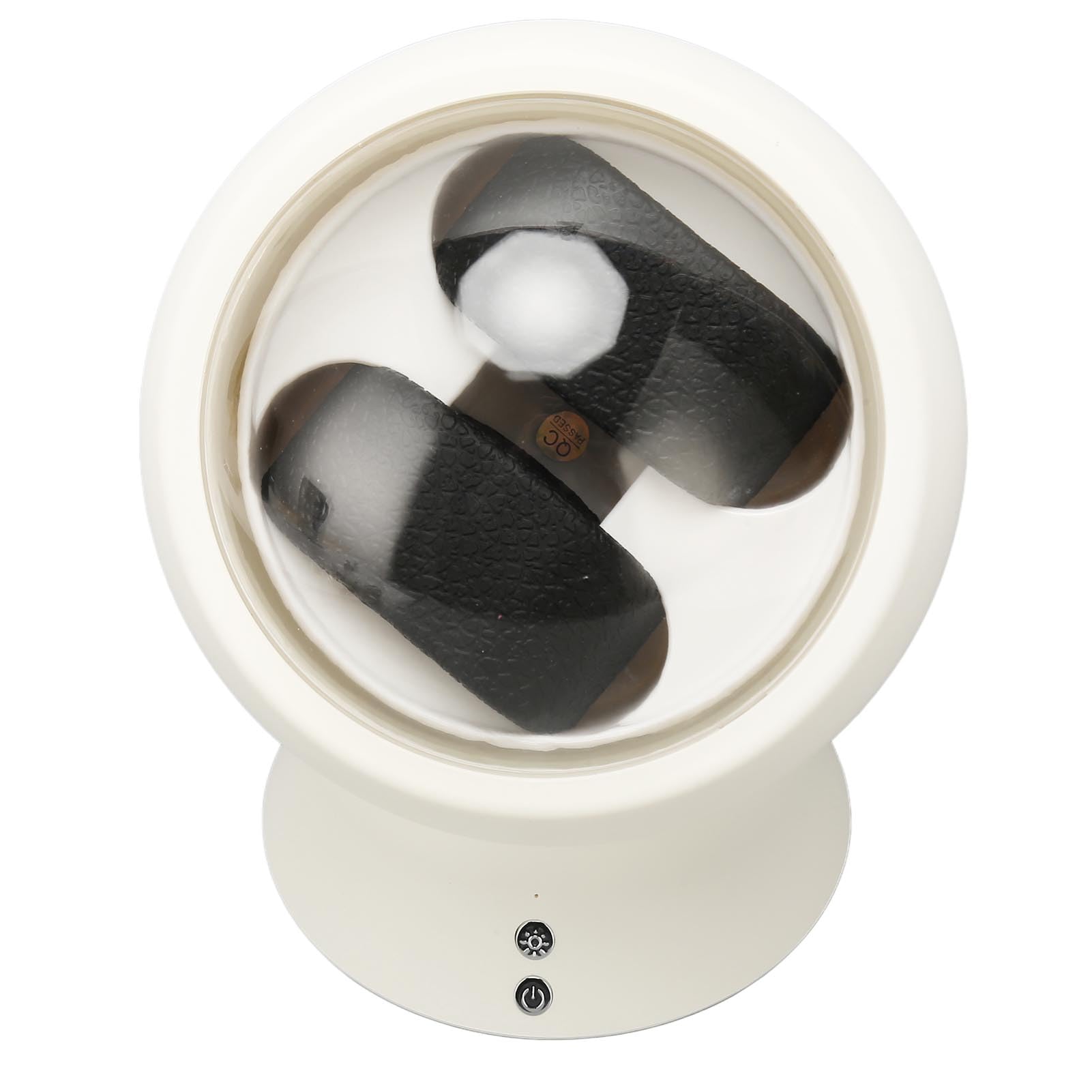 Omabeta Automatischer Doppel-Uhrenbeweger, Extrem Leiser Motor, LED-Leuchten, Display für Armbanduhr Collector Family (ABS, 6,9 X 5,9 X 5, Zoll)