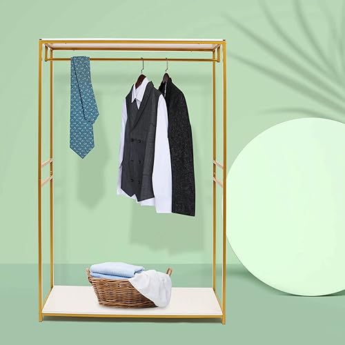 Miniatura 7 de Percheros de ropa modernos al por menor de alta resistencia,Estantes de almacenamiento de suspensión de tienda de ropa de metal,Estante de