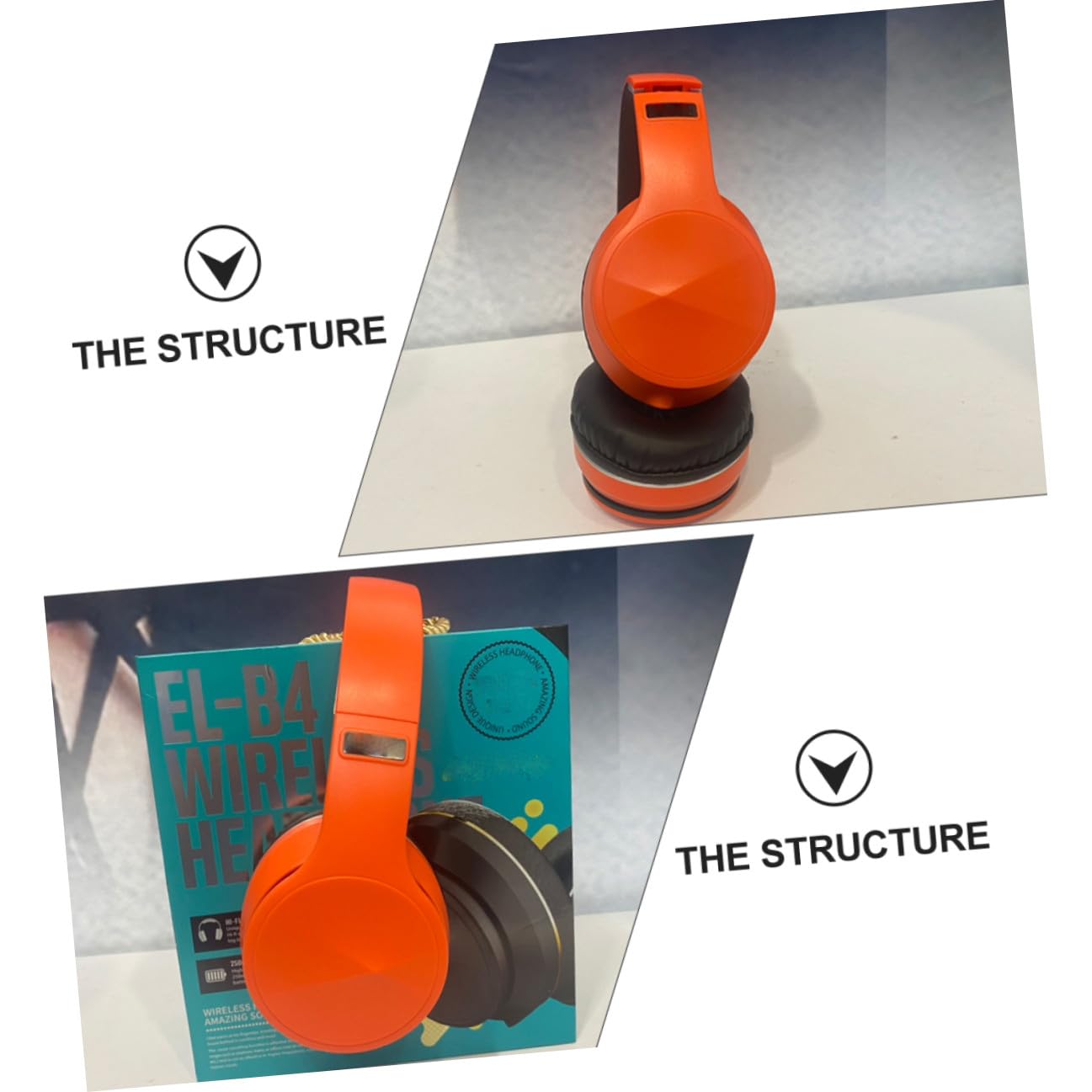 Cuffie da Gioco Wireless Pieghevoli Arancioni, Driver 40mm Abs | Connessione Wireless 5.0, Impedenza 32 Ohm, Fascia Regolabile, Padiglioni Traspiranti, Batteria 250 Mah