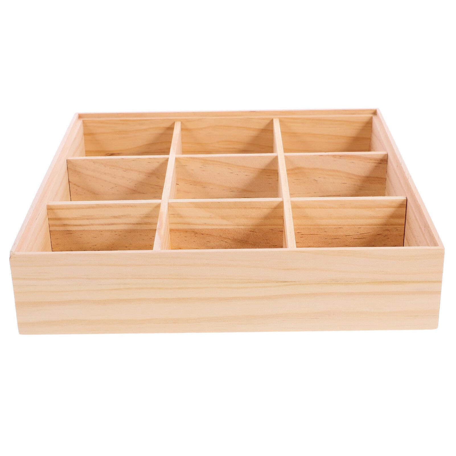 9griglie Stoccaggio Multifunzionale Per Tè e Snack Organizer Scomparti Ristoranti