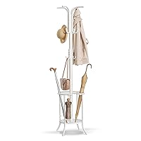 SONGMICS Appendiabiti da Terra, Attaccapanni con Portaombrelli