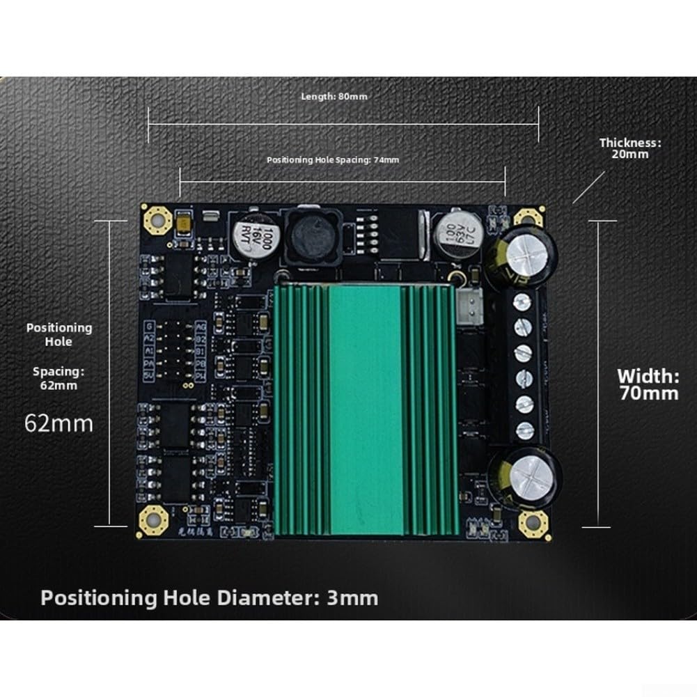 Módulo dual del conductor del motor del puente H 100A con el aislamiento del optoacoplador del 10M y compatibilidad de la entrada de 12V 48V para el uso de la ingeniería y de la