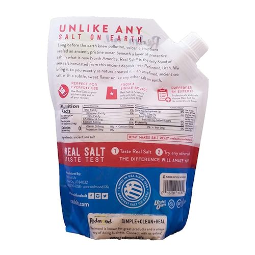 Miniatura 2 de Redmond Real Salt - Sal marina fina antigua, sal mineral no refinada, bolsa de 26 onzas