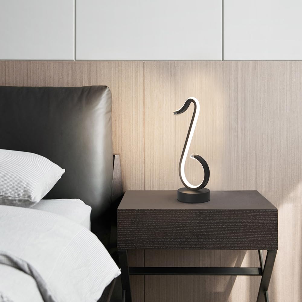 Lampes de Bureau Lampe de Bureau à LED Lampe de Chevet à LED avec 3 Modes de température de Couleur Lampe de Table pour Le Soin des Yeux (B)