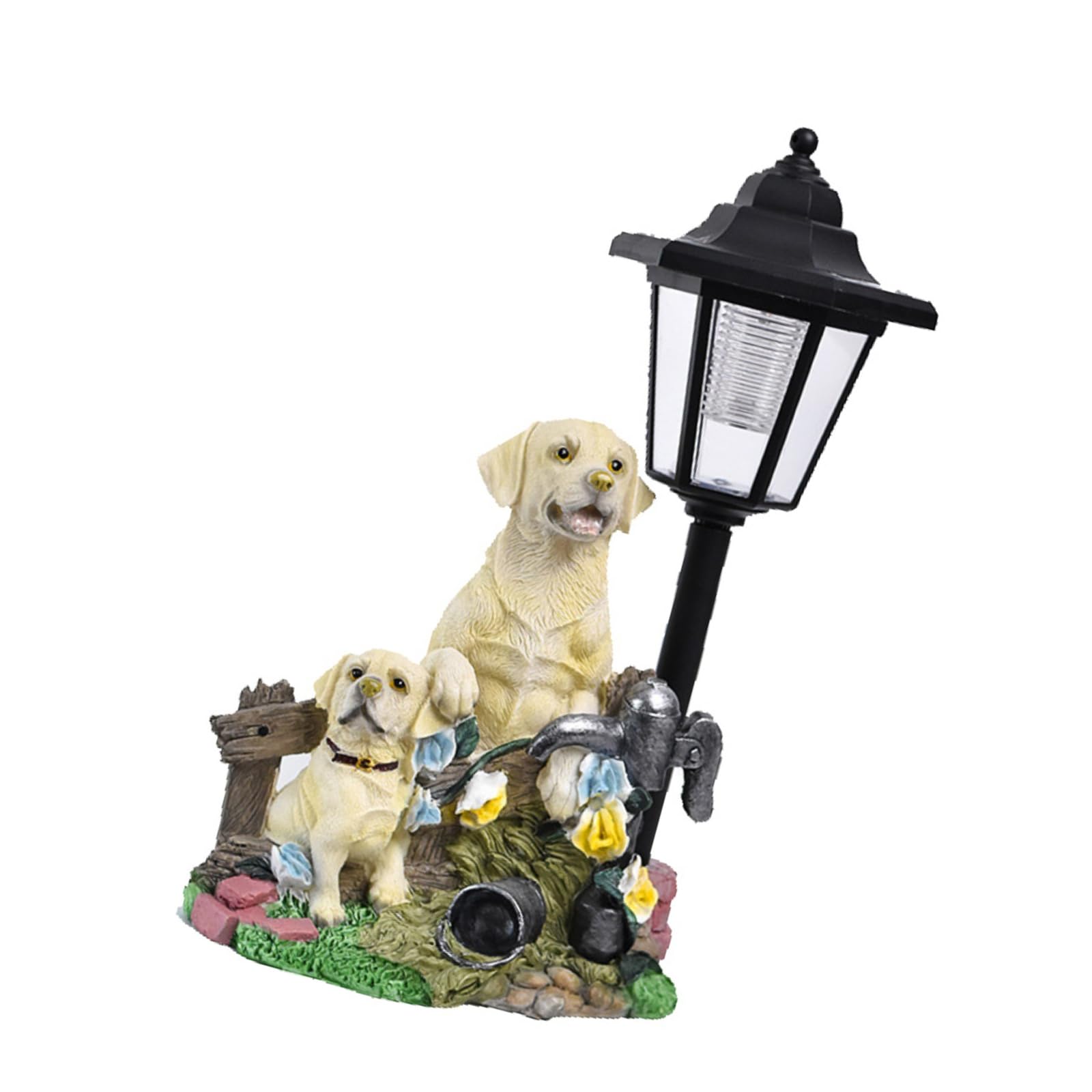 Statue de chien en résine résistante aux intempéries pour décoration animale