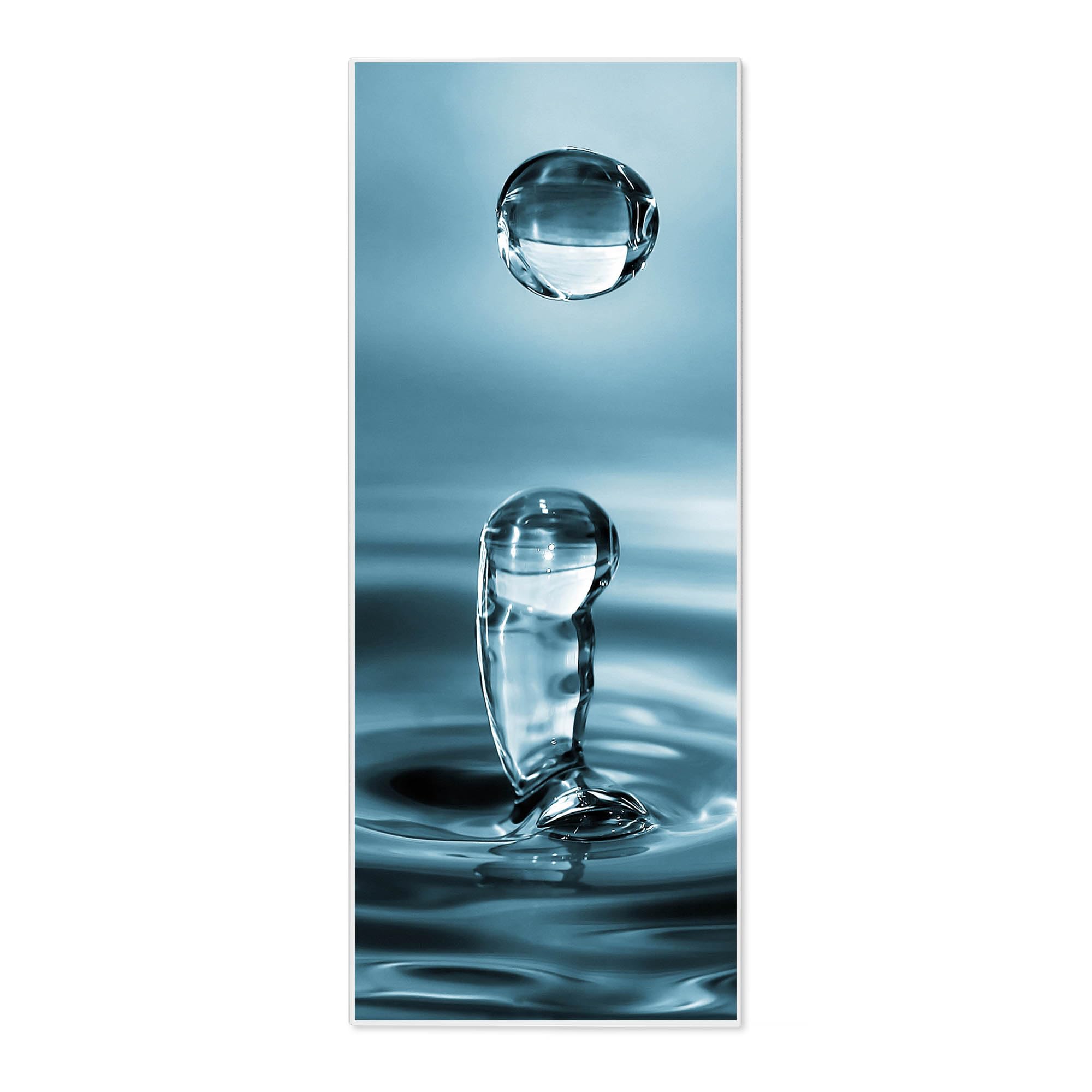 Banjado Magnettafel 30x75 Cm Mit Motiv – Magnetwand Aus Stahl, Inkl. 4 Magnete & Montageset Für Küche & Büro