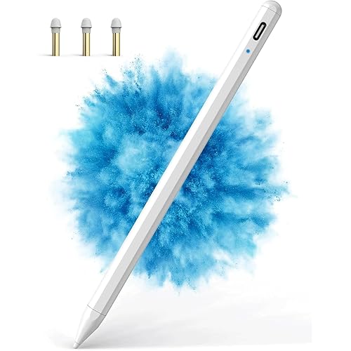 Stylus Pen for iPad, 10 Min Fast Charge Apple iPad 10th Generation Pencil Work for Apple iPad Pro 11/12.9", iPad 6-11, iPad Air 3-5/ Mini 5/6