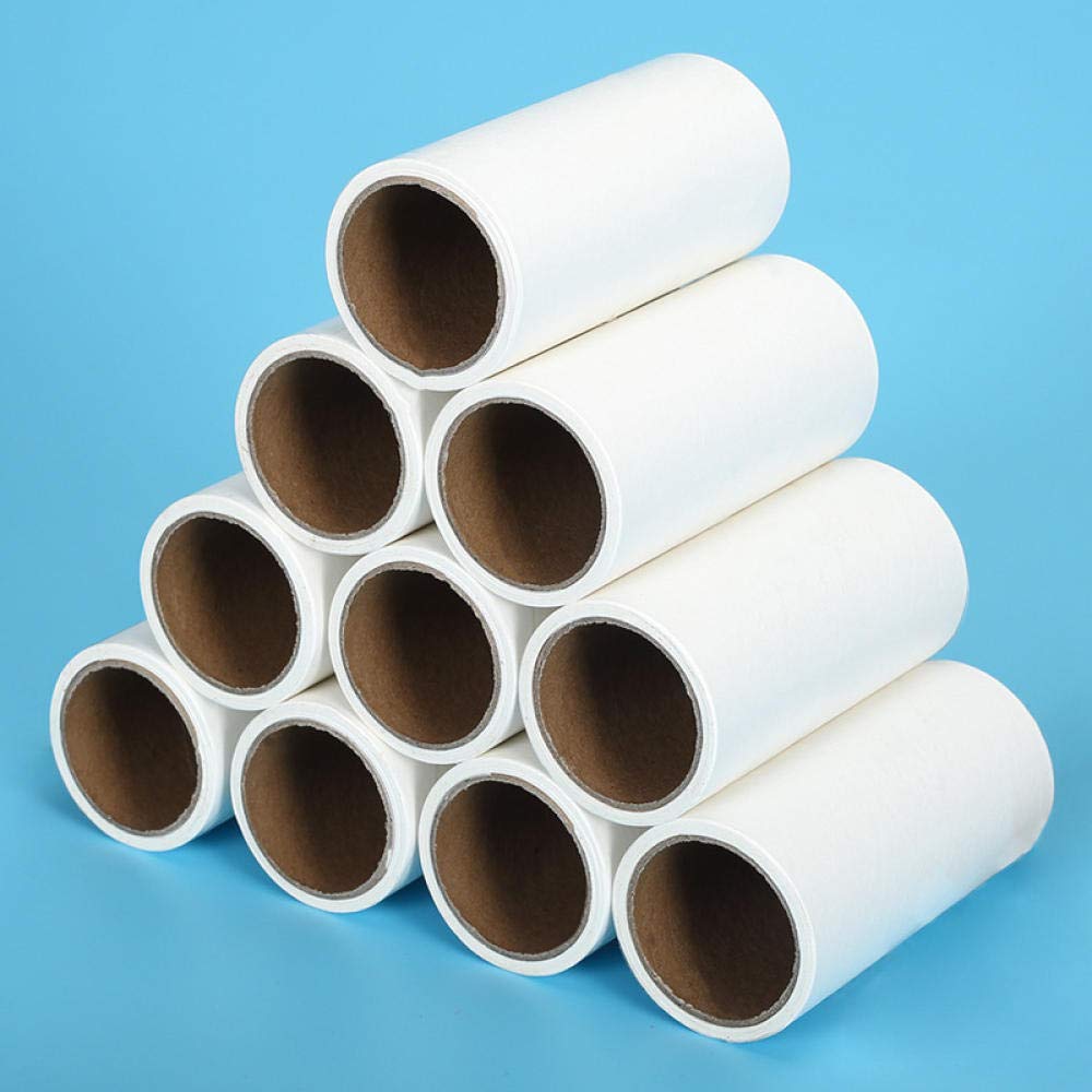 Tierhaarentferner 16Cm Kleidung Staubrolle Bürste Klebrige Wollrolle Ersatz Von Papier Klebepapier Core Lint Sticking Roller Papierrolle 10St