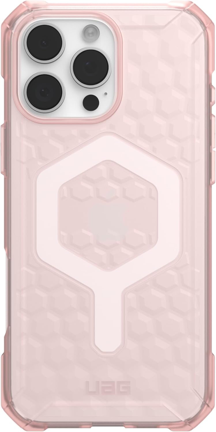 URBAN ARMOR GEAR UAG Designed for iPhone 16 Pro Max Case 6.9" Essential Armor - Compatible with MagSafe Charging Rugged Slim Sleek Shockproof Anti-Slip Military Grade Protective Cover, Rose