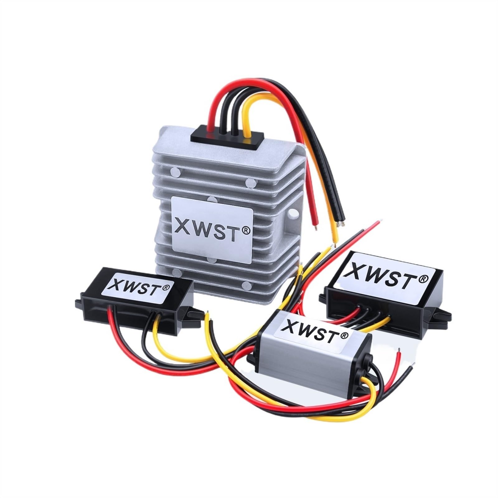 Wechselrichter 8–40 V, 12 V/24 V auf 9 V, Spannungsregler, 1–30 A Gleichstrom, Konverter, Auto/LKW, Nachrüstung, wasserdicht, 3 A Aluminium S