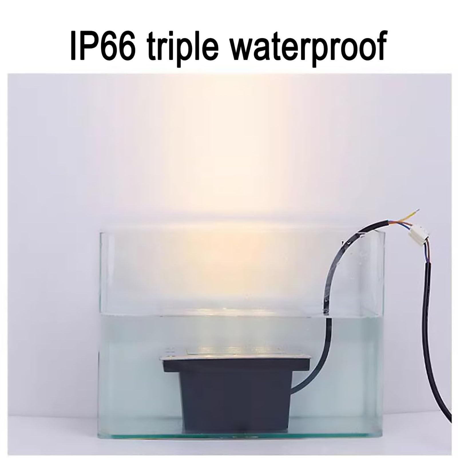 Lampa ogrodowa LED do zabudowy, 4 W, do użytku na zewnątrz, wodoszczelne, IP67, na taras, trawnik, oświetlenie krajobrazu, ciepła biel, 12 V, trwałe lampy podłogowe, idealne na patio i