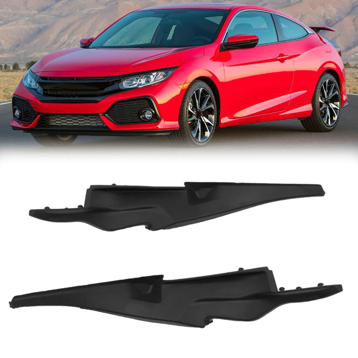 Driver and Passenger Side Front Windshield Wiper Side Cowl