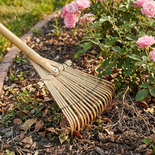 Rastrillo de mano de bambú Toddmomy 23" ligero miniatura 3
