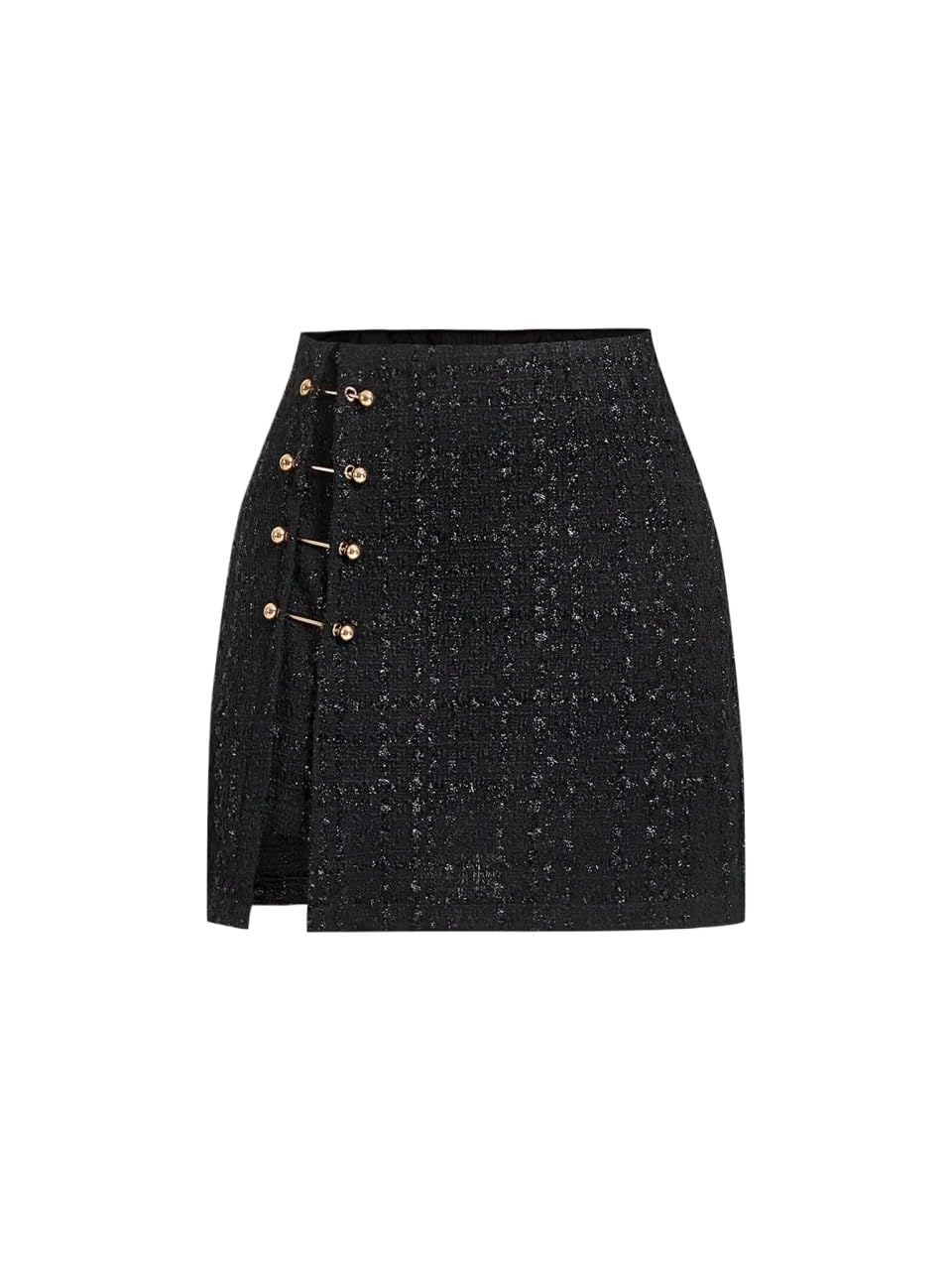 Womens Basic Mini Skirt Elegant Black A-Line Skirt