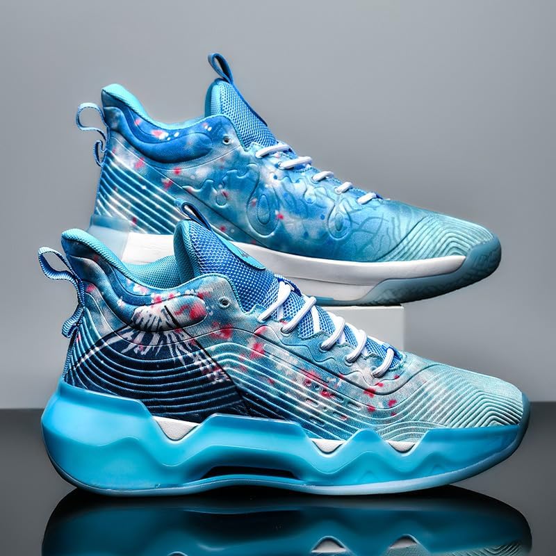 Image of Women Men Basketball Shoes Fashion Running Sneakers Colorful Painting Sport Shoe