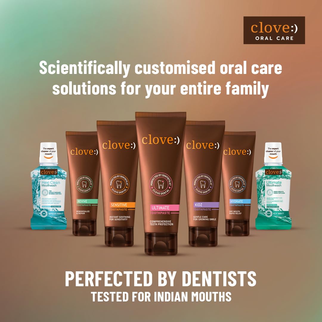 Clove Revive toothpaste | Enamel Repair & Remineralization | Sensitivity Relief | Fight Gum Diseasse | Triclosan Free | Paraben Free | Peroxide free | Pack of 1 (100g) Clove Revive toothpaste | Enamel Repair & Remineralization | Sensitivity Relief | Fight Gum Diseasse | Triclosan Free | Paraben Free | Peroxide free | Pack of 1 (100g)