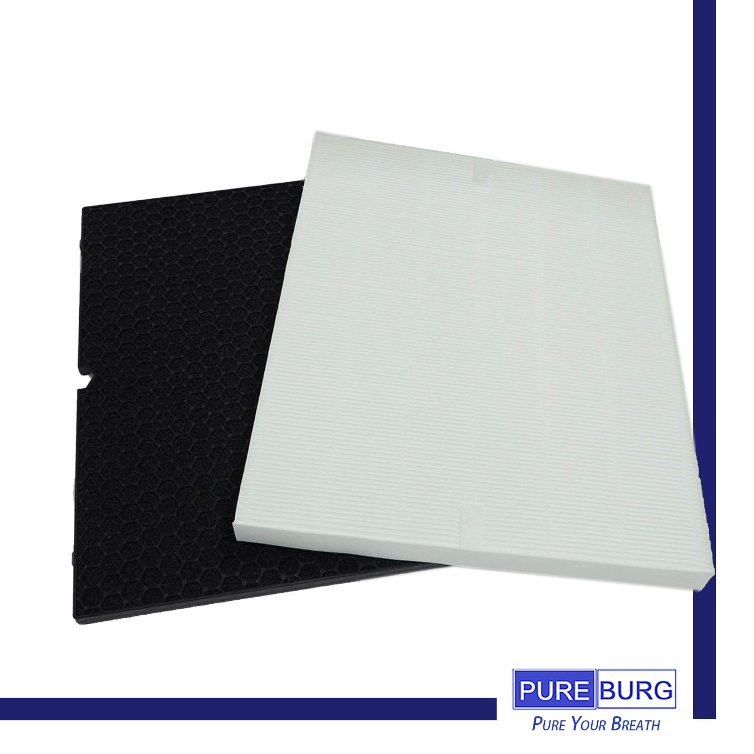 PUREBURG Kit de filtres de rechange compatibles avec purificateur d'air Winix Zero S et Winix 2020eu numéro de pièce filtre H, H13 charbon actif