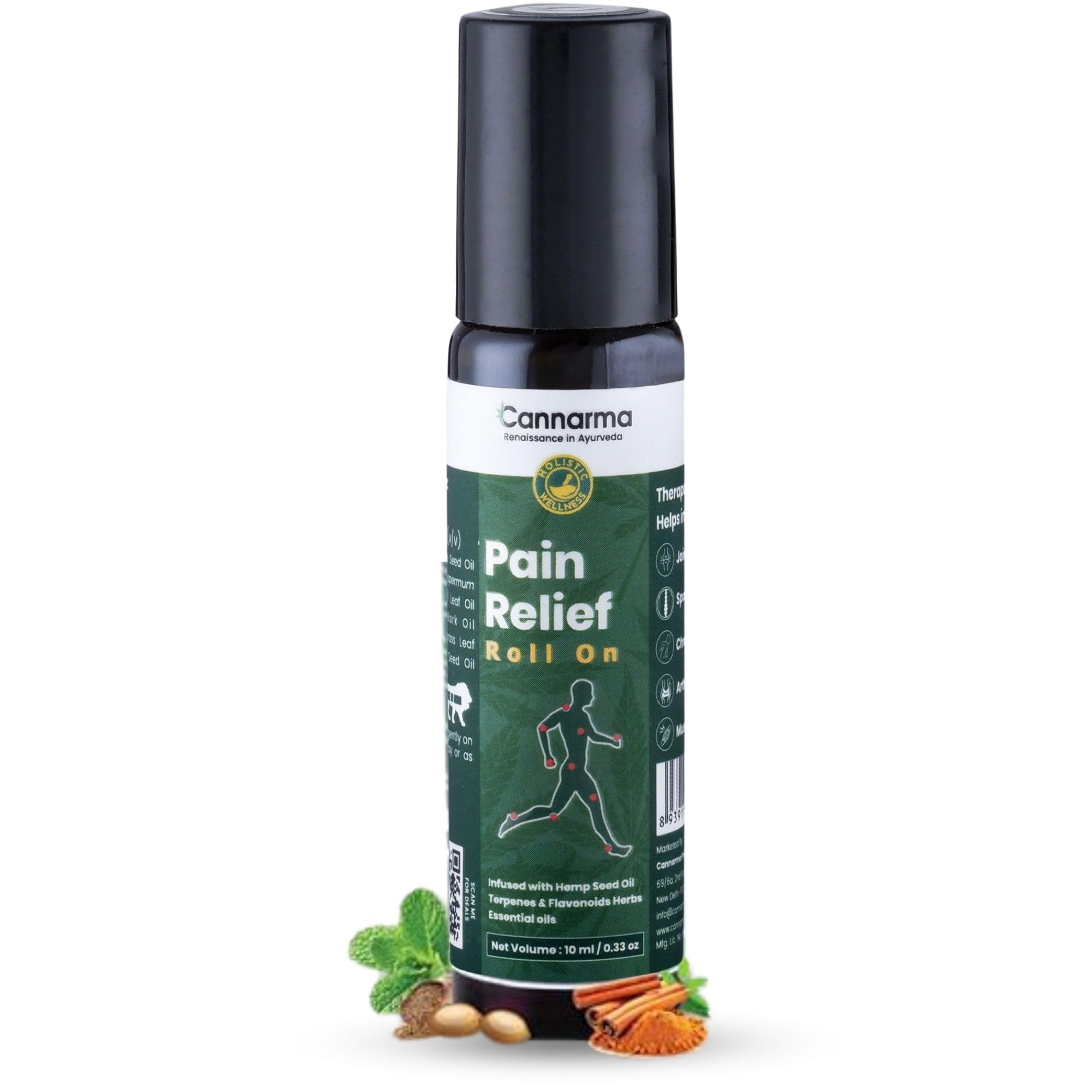 Cannarma Hemp Pain Relief Roll On |100% Herbal & Plant-Based Oil | Helps Reduce Soothes Pain, Body, Chronic & Joint Pain | Uplifts mood | Stain free | Easy to Carry | Helps Feminine Cramp | 10ml (B0CY5BZ2R7) Amazon Price History, Amazon Price Tracker