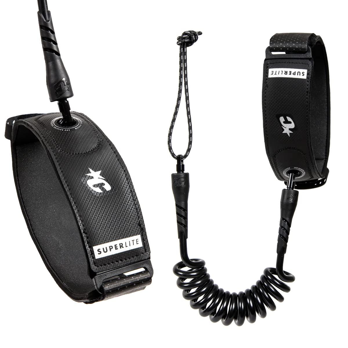 Creatures of Leisure Superlite Bicep, Surf Leash with Plug, Ultra-Light Construction