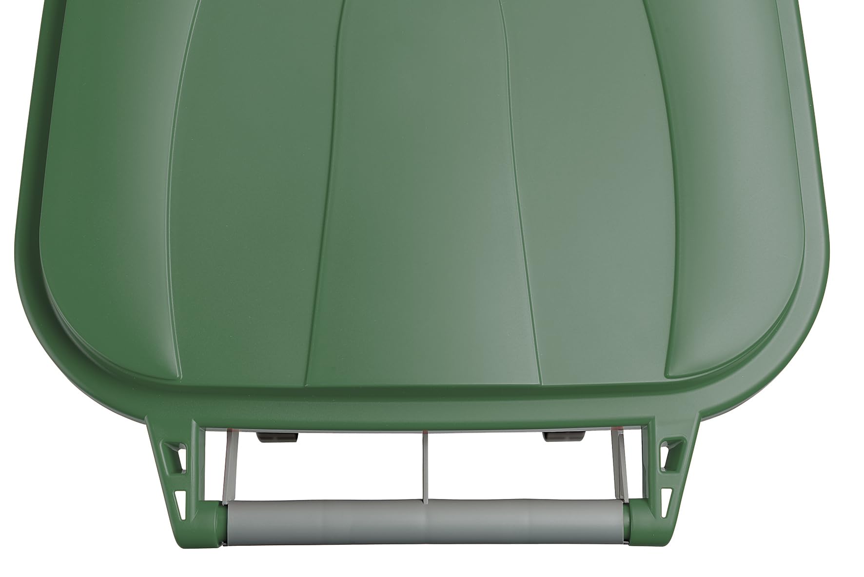 Mobil Plastic - Poubelle pour tri sélectif 80 L avec roues, fond gris et couvercle vert