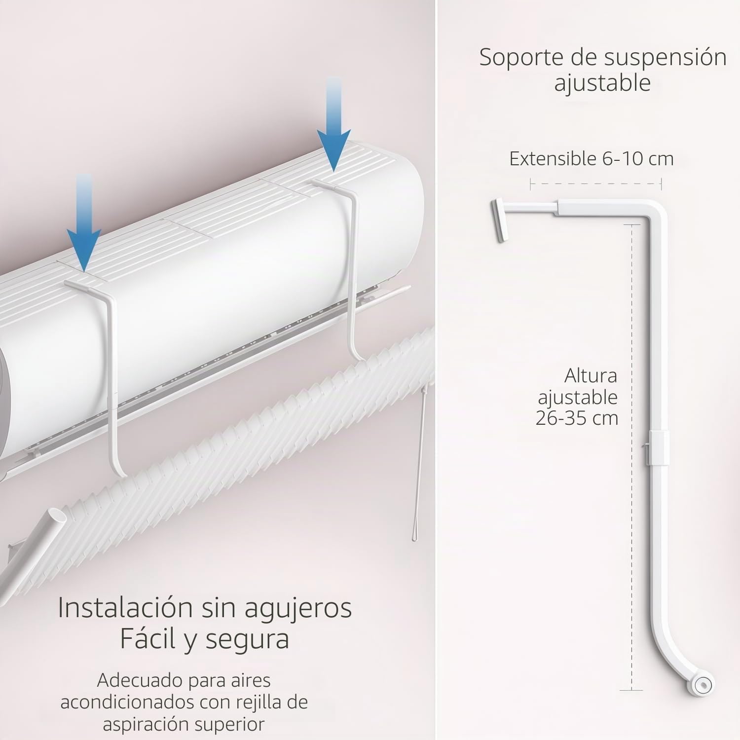 Deflector Aire Acondicionado, Déflecteur de Climatiseur Ajustable Aleación de Aluminio y ABS Anti Directo Soplando Difusor Aire Acondicionado