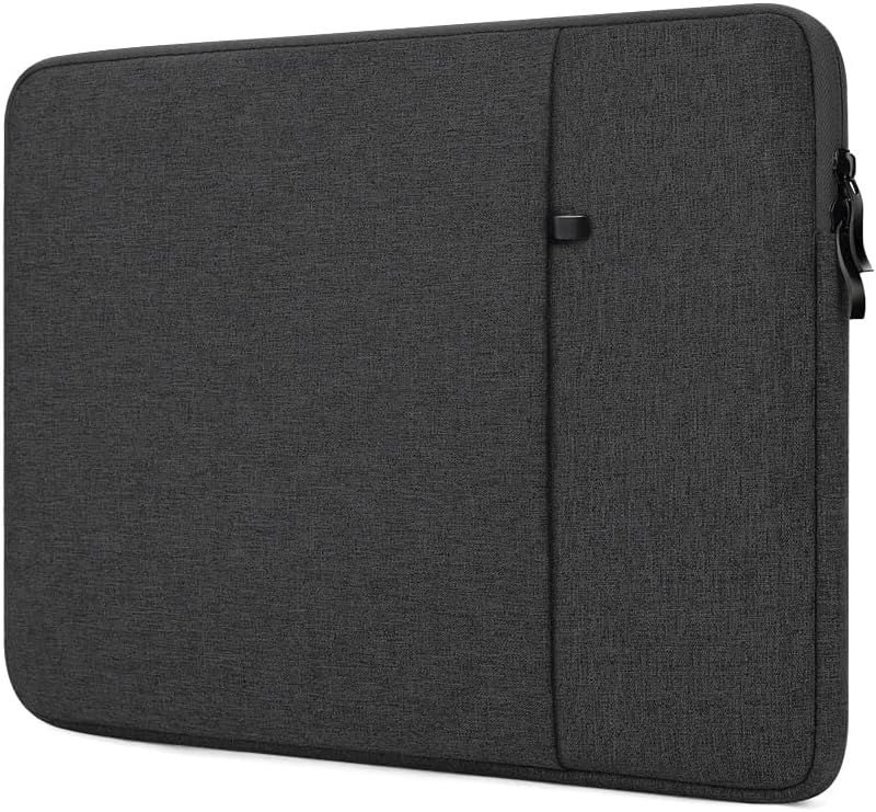 ProElife Sleeve Case for MacBook Neo & Air 13 Inch M5 M4, Water-Resistant | Black, Precision Fit, Soft Inner Lining Padded, Anti-Scratch, Extra Attached Pocket, Travel Carry Laptop Bag for Home Office