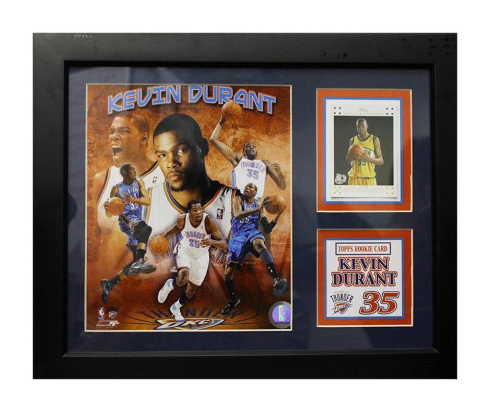 Encore Select 142-13 NBA Oklahoma City Thunder Kevin Durant Card Frame, with Photo and Card, 11-Inch by 14-Inch