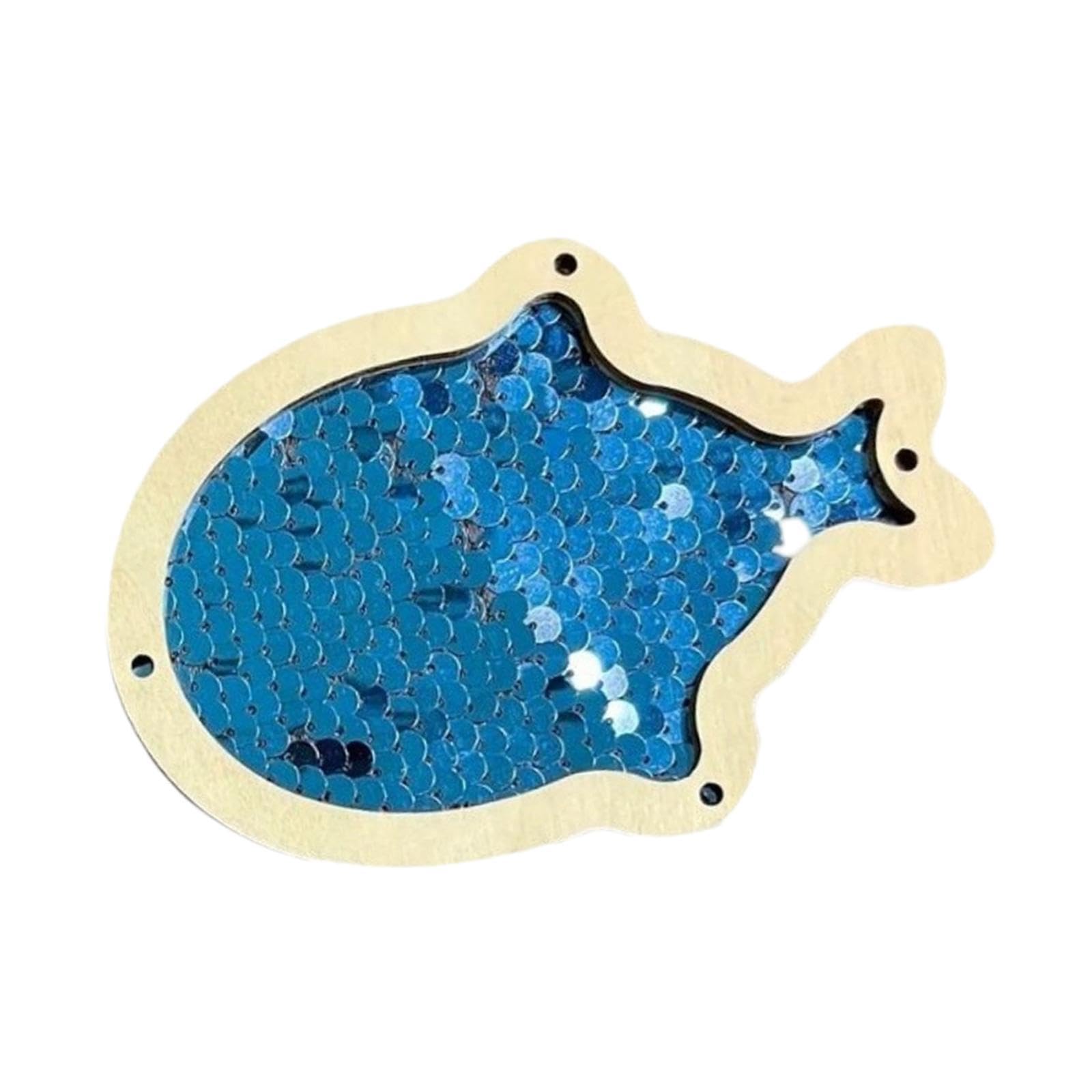 6X Fai da Te Bordo Occupato Parte Giocattolo Sensoriale Pesce Paillettes Materiale Fai da Te Bordo Sensoriale Giocattolo per Bambini Ragazz