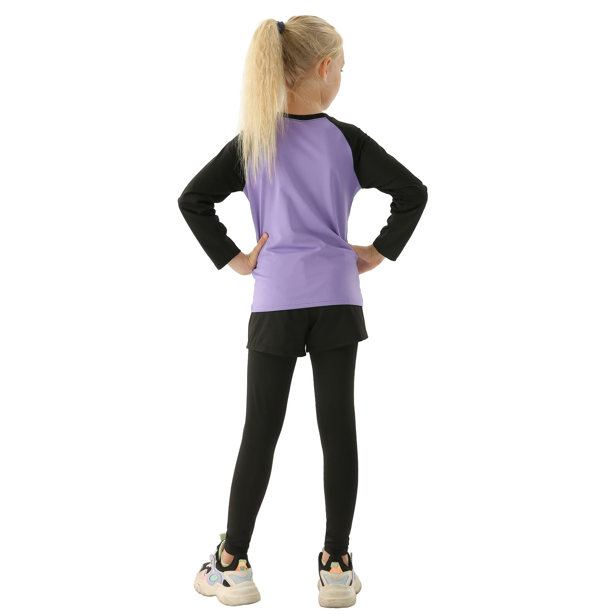 Kinder Mädchen Trainingsanzug 2/3 tlg Sportanzug Jogging Bekleidungsset Freizeitanzug (Shirt + Hose) Training Laufen Fußball Basketball Trikots Yoga