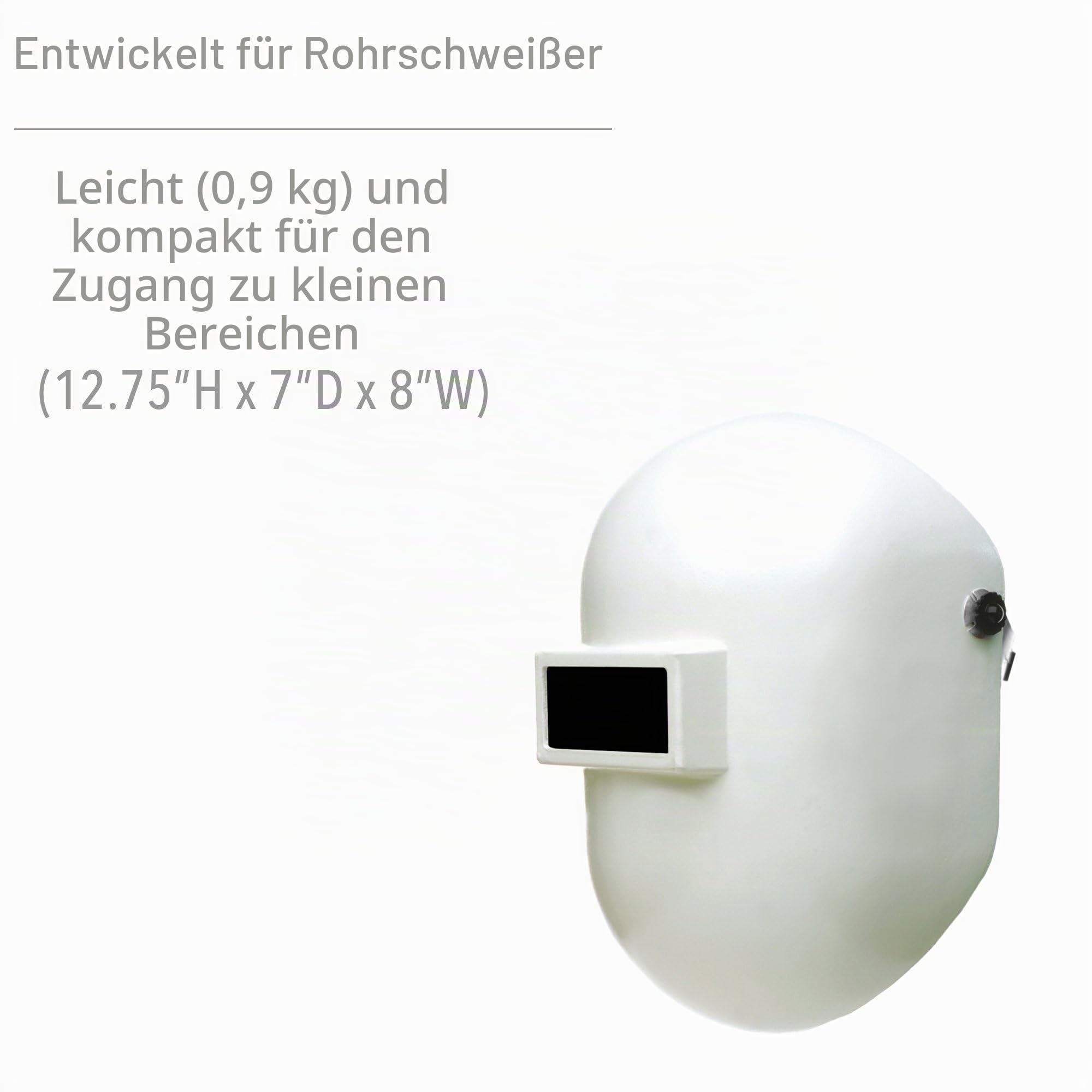 Fibre-Metal by Honeywell Pipeliner Fiberglas Schweißhelm mit Ratsche Kopfbedeckung (110WH), Weiß