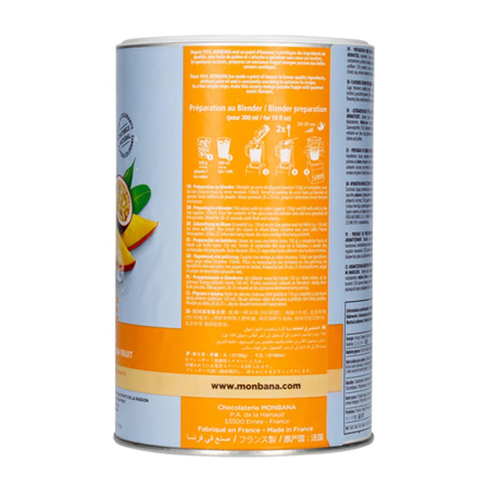 Monbana Frappe à fruits mangue passion 1 kg
