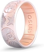 Vista 6 de Enso Rings Etched Classic Silicone Rings - Etched Coastal Collection - Comfortable and Flexible Design