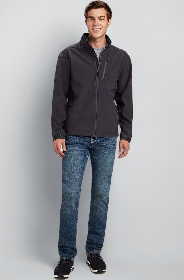 Men's Logo 2.0 Softshell Jacket, Charcoal, SML