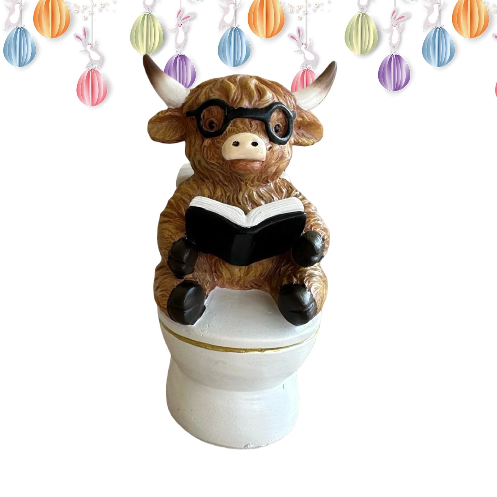 Sculpture en Résine de vache pour égayer une salle de bain trop triste