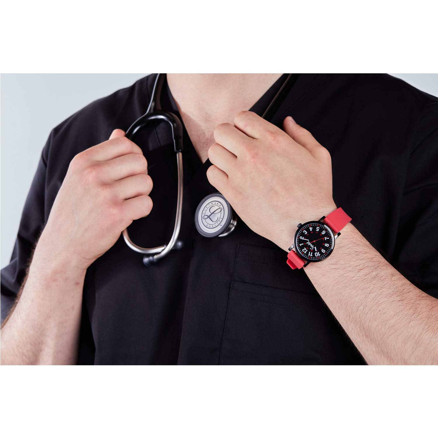 Speidel Original Scrub Watch Medical Scrub Colors, Easy Read Dial