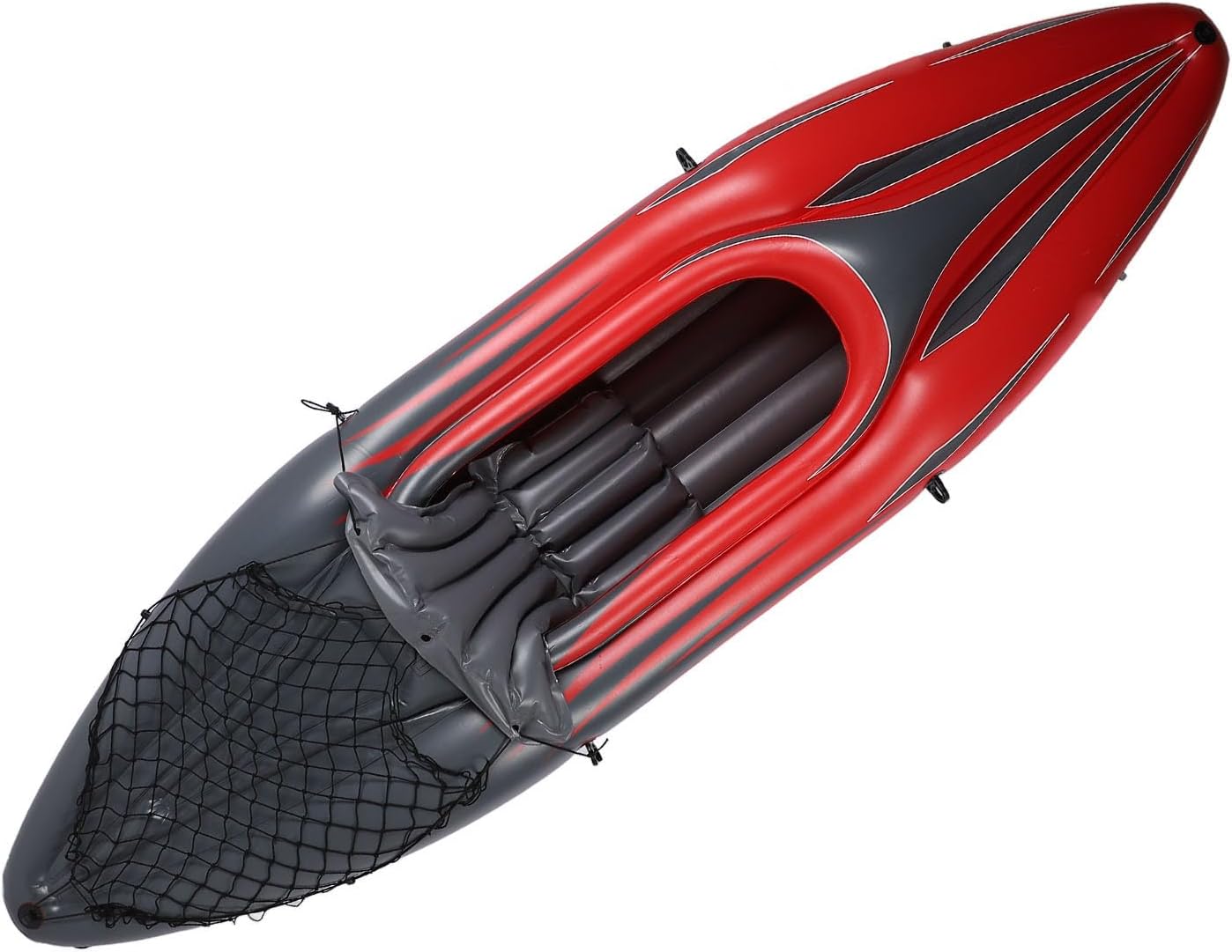 1 Person Inflatable Kayak, 107.9in Hand Pump Paddle Included Set PVC UV Proof Portable Blow Up Canoe Boat with Hand Pump Paddle Storage Bag Lightweight for Fishing, Blow Up Boat